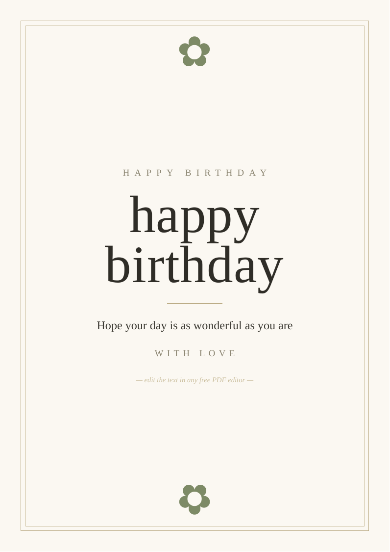 Birthday card