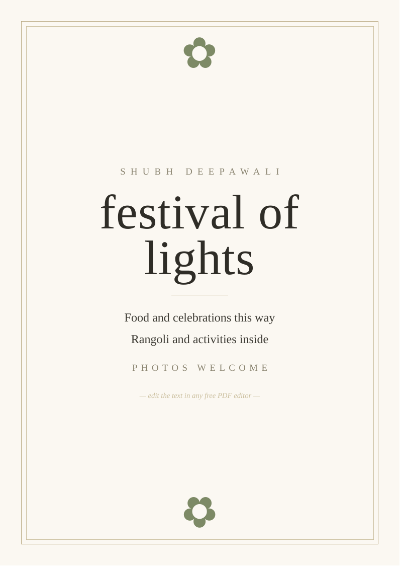Diwali decor signs