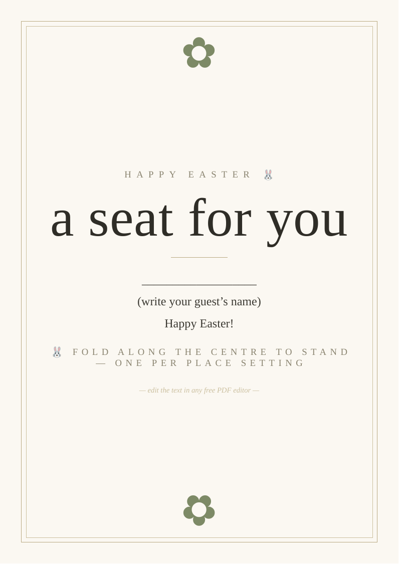 Easter place cards