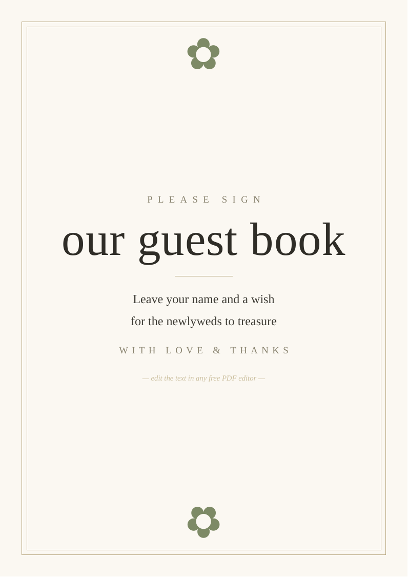 Guest book