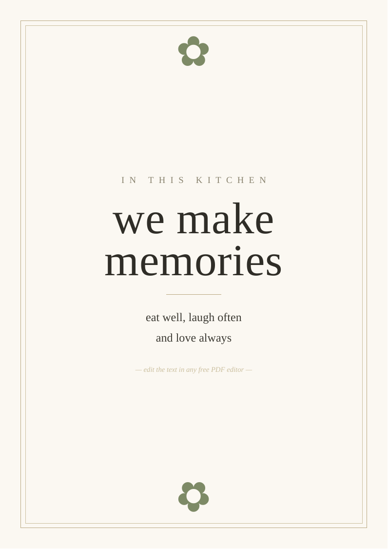 Kitchen print