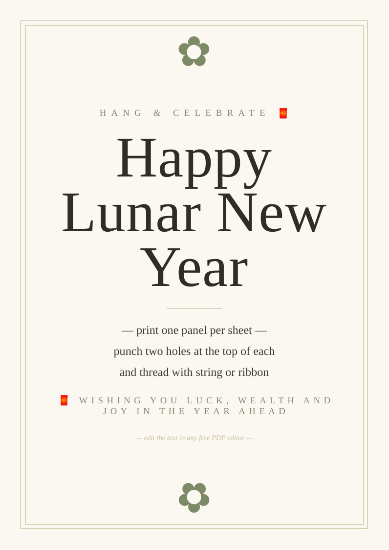 Lunar New Year banner