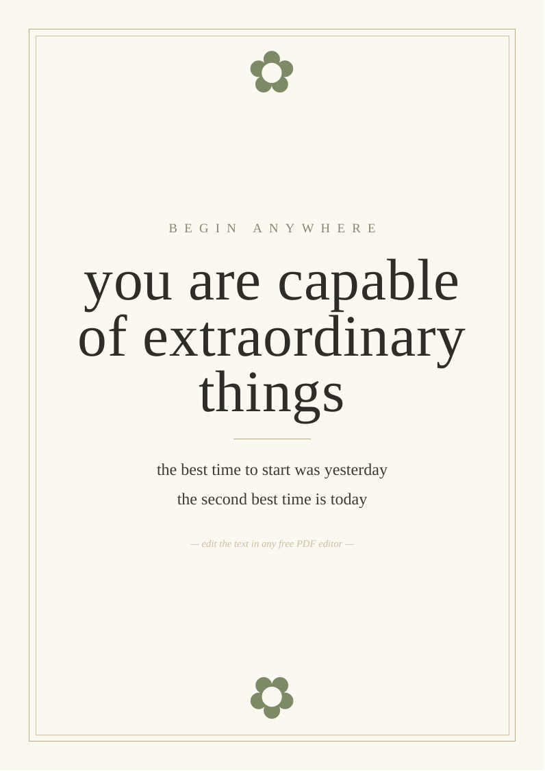 Motivational print