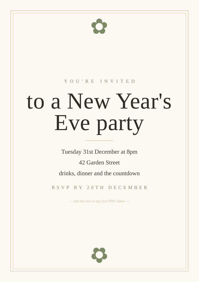Party invitation