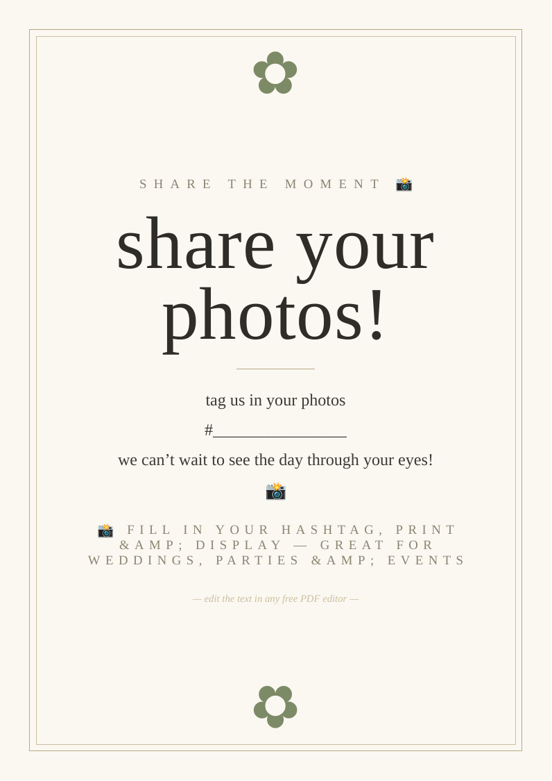 Social media hashtag sign