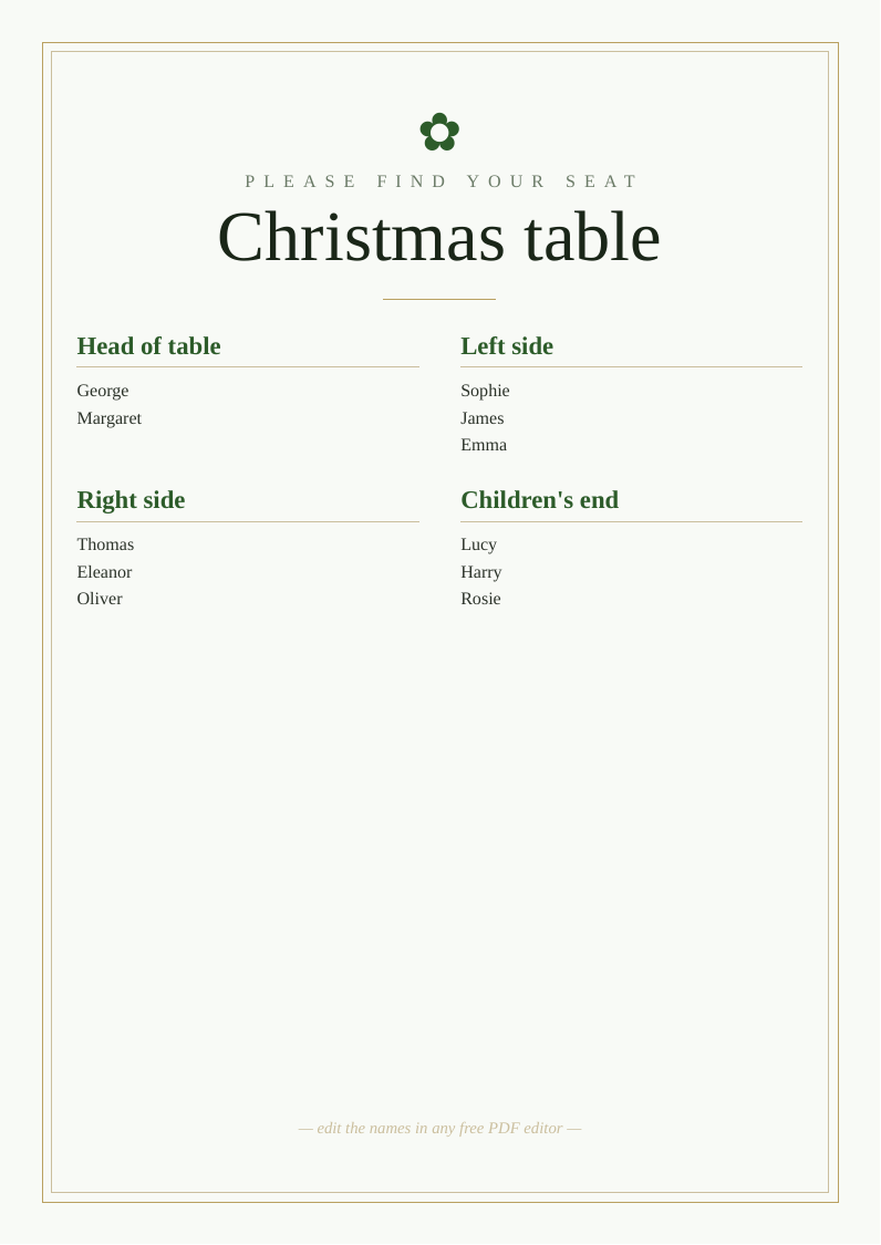 Table planner