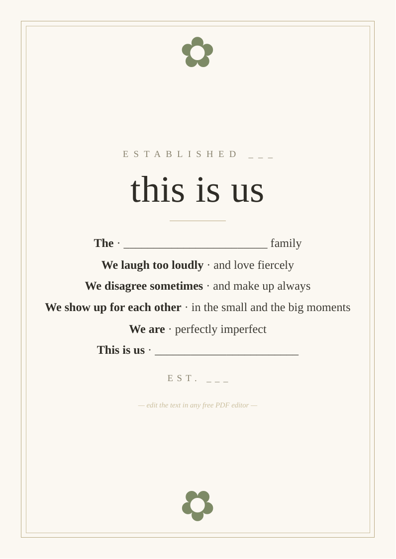 This is us family print