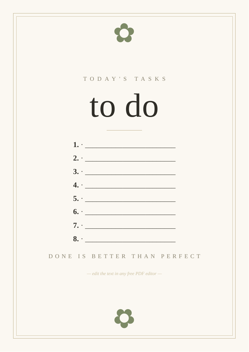 To-do list