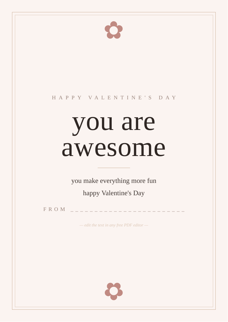 Valentine's card for kids