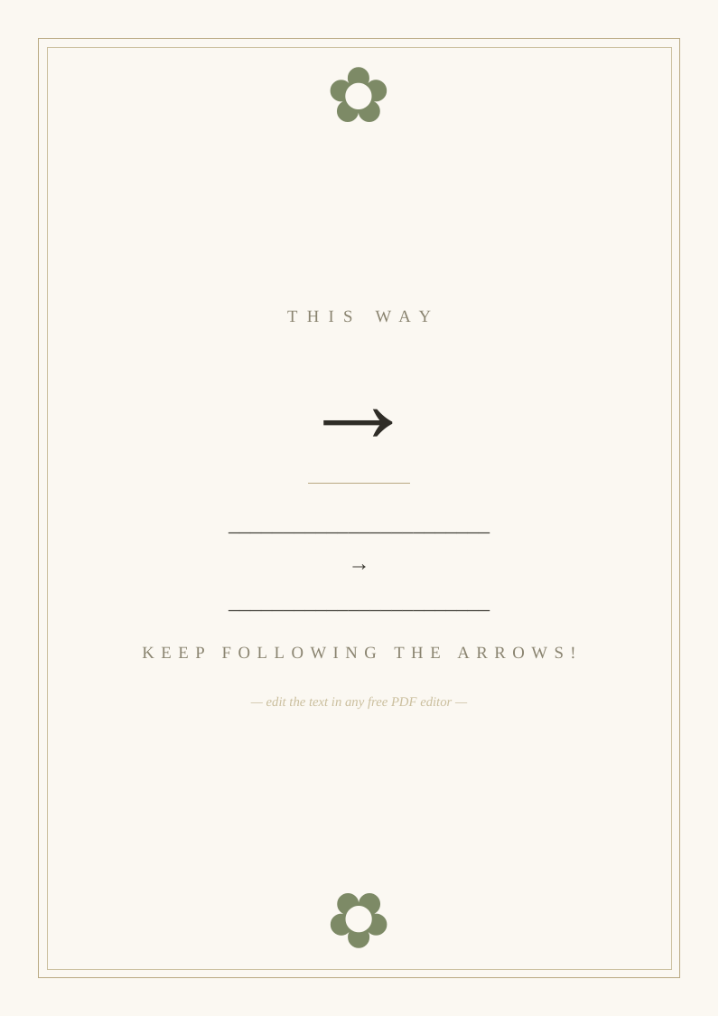 Directional arrow sign
